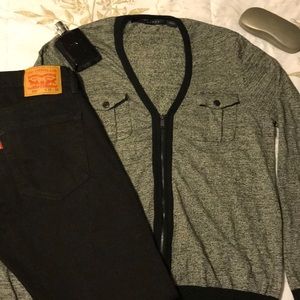 Men’s Sean John Zippered Sweater